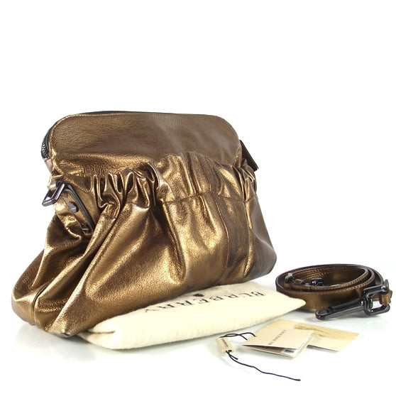 Burberry Leather Shoulder Bag Bronze 3 of 10