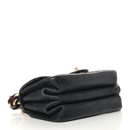 Chanel Iridescent Calfskin Quilted Mini Straight Lined Flap Black 4 of 12