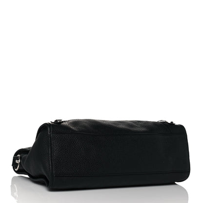 Balenciaga Vibrato Calfskin Classic Silver Hardware City Black 4 of 13