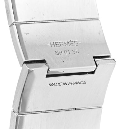 Hermes Enamel Printed Wide Balades Equestres Positif Negatif Hinged Bracelet M Black 5 of 5