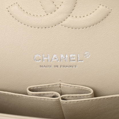 Chanel Tweed Quilted Medium Double Flap Beige Ecru Pink 6 of 11