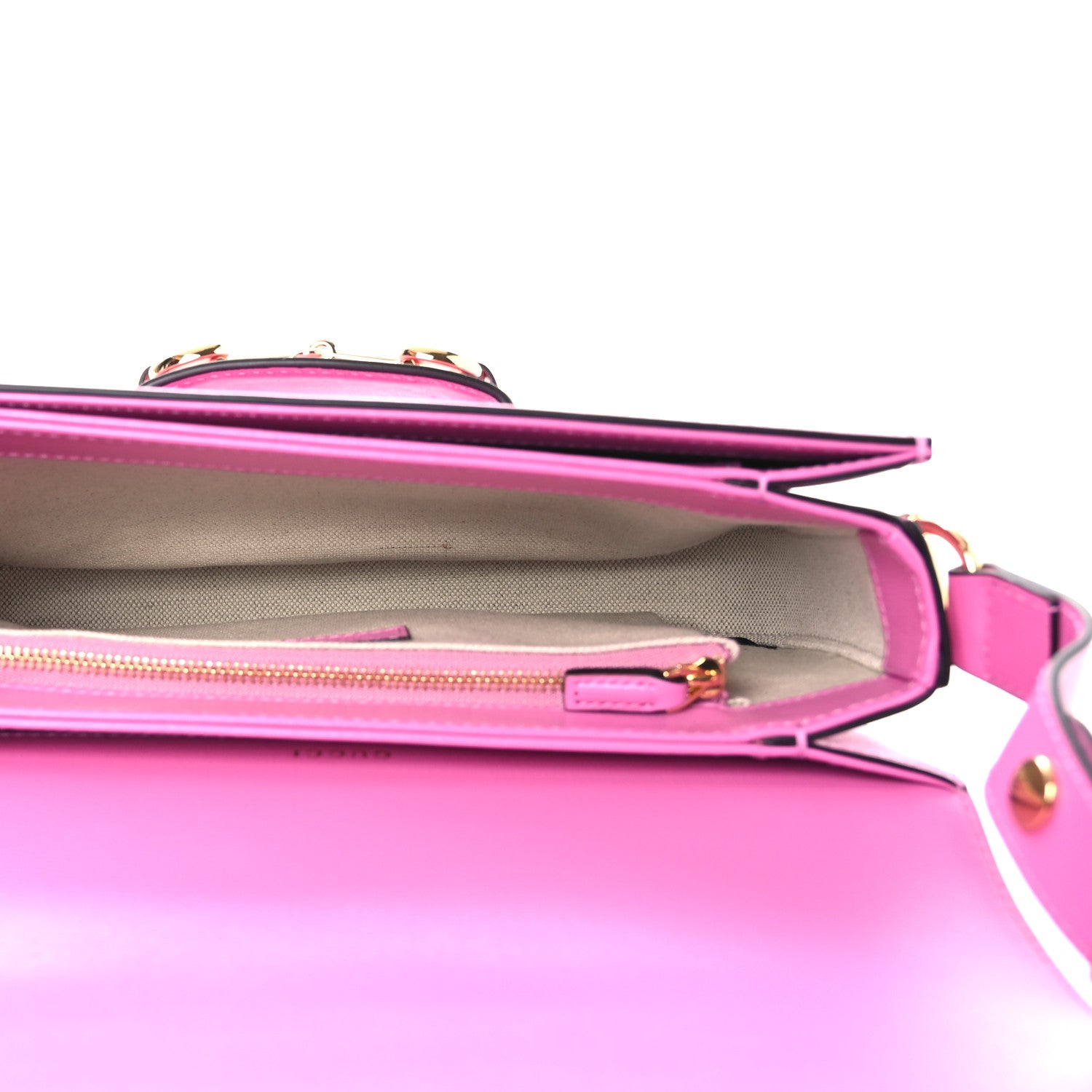 Gucci Azalea Calfskin Horsebit 1955 Shoulder Bag Libre Pink 5 of 11