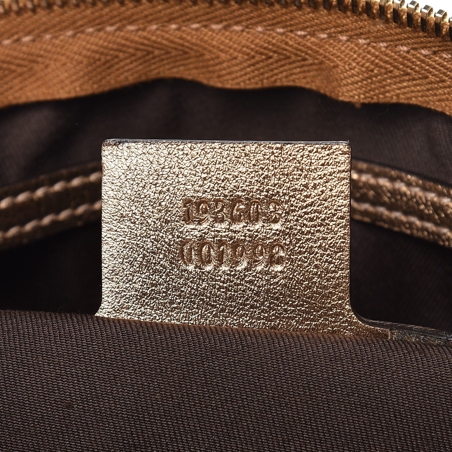 Gucci Crystal Monogram Medium Joy Boston Bronze 7 of 7