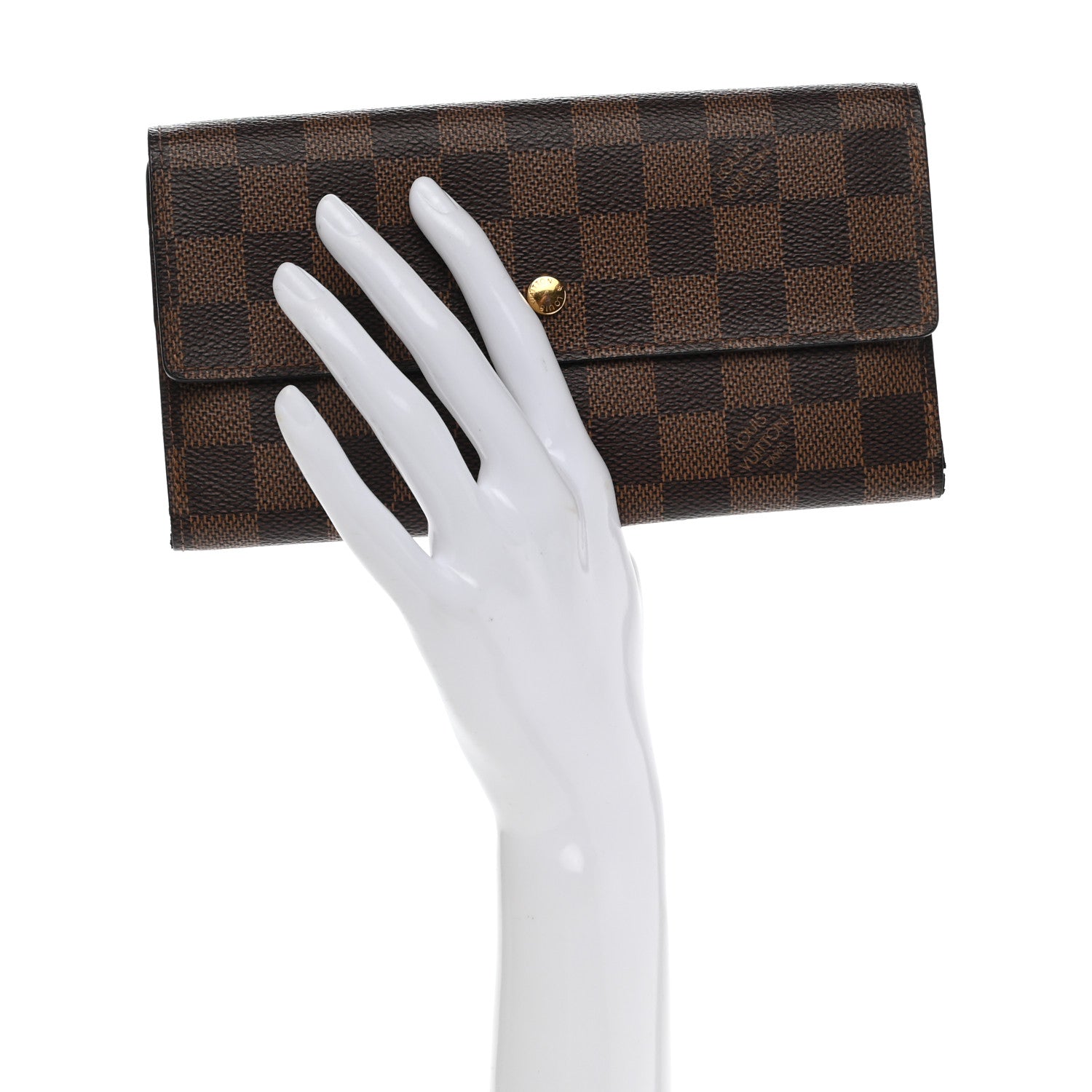 Louis Vuitton Damier Ebene Porte Tresor International Wallet 2 of 13