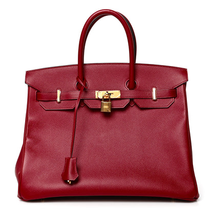 Hermes Epsom Birkin 35 Rouge Grenat 1 of 9