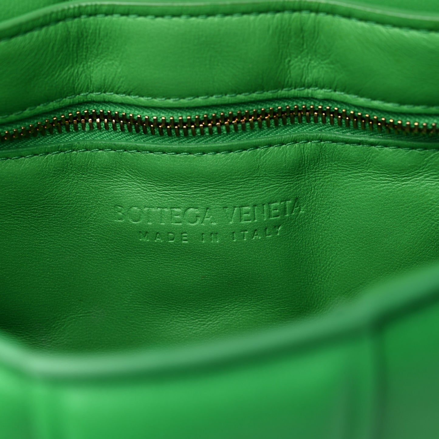 Nappa Maxi Intreccio Padded Cassette Crossbody Bag Grass