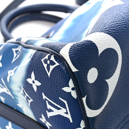 Louis Vuitton Monogram Escale Speedy Bandouliere 30 Blue 11 of 12