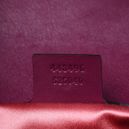 Gucci Velvet Matelasse Medium GG Marmont Shoulder Bag Fuchsia Violet Cyclamen 7 of 10