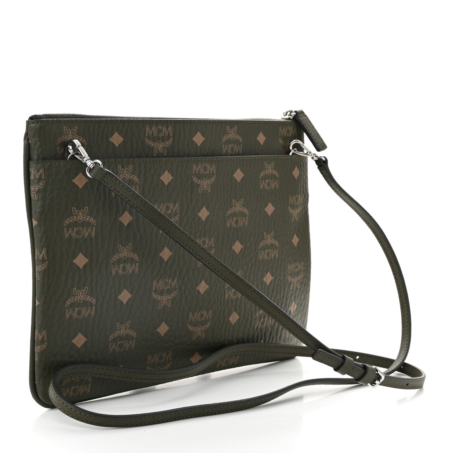 MCM Visetos Medium Crossbody Pouch Sea Turtle 2 of 9