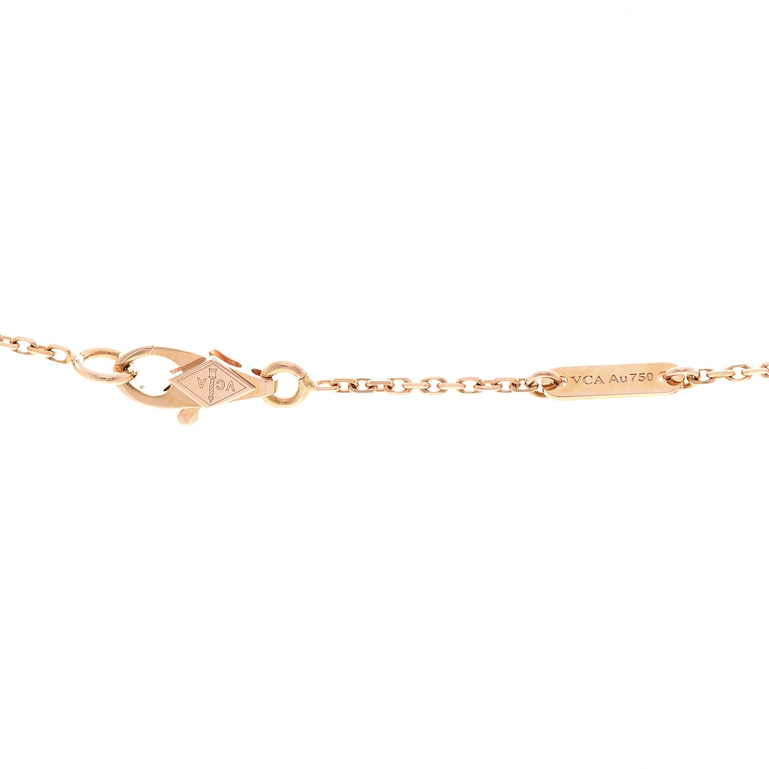 Van Cleef & Arpels 18K Rose Gold Sweet Alhambra Pendant Necklace 4 of 6