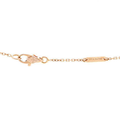 Van Cleef & Arpels 18K Rose Gold Sweet Alhambra Pendant Necklace 4 of 6