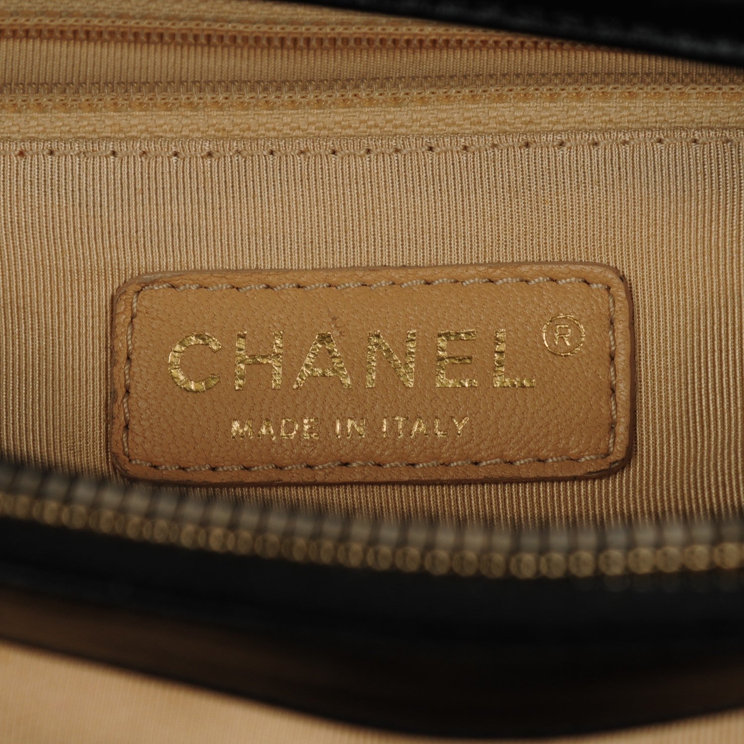 Chanel Calfskin Quilted In The Mix Shopping Tote Beige Black 6 of 9