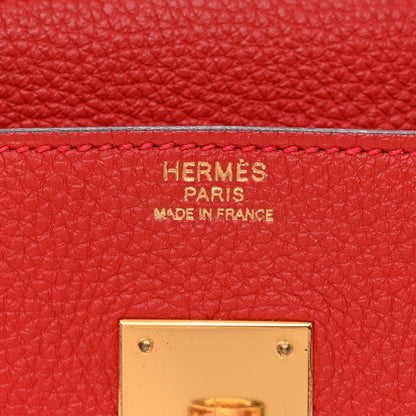 Hermes Togo Birkin 30 Rouge Casaque 6 of 11
