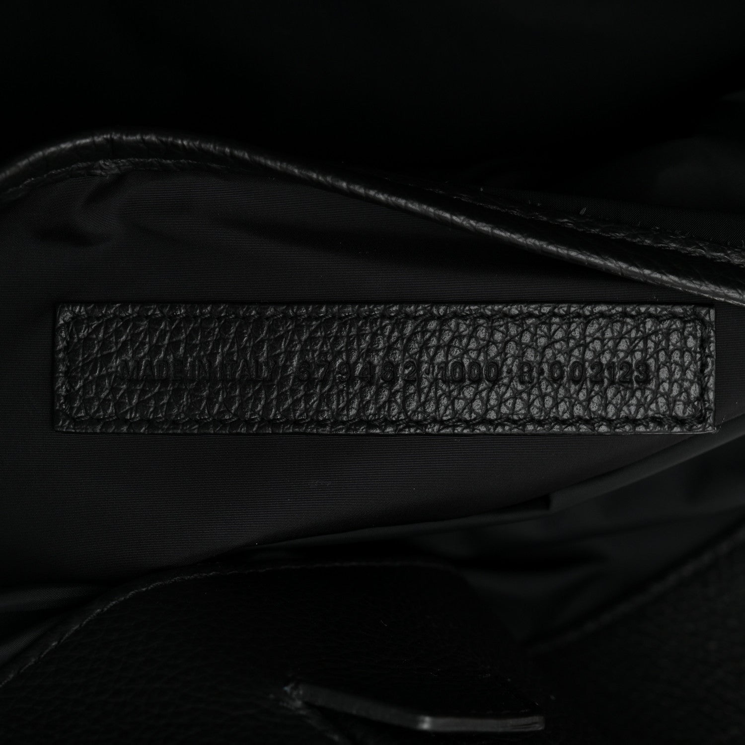 Balenciaga Grained Calfskin Embossed Large Car East West Tote Black 7 of 10