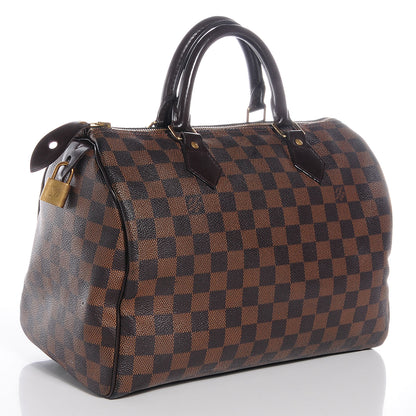 Louis Vuitton Damier Ebene Speedy 30 3 of 9