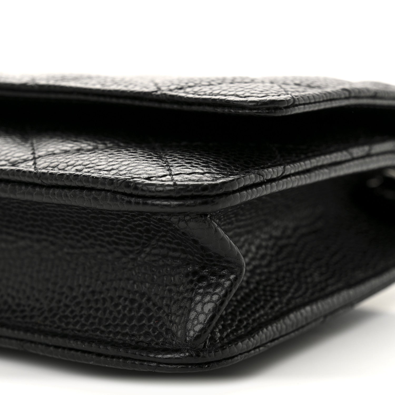 Chanel Caviar Quilted Wallet on Chain WOC Black 11 of 12