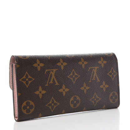Louis Vuitton Monogram Emilie Wallet Rose Ballerine 3 of 8