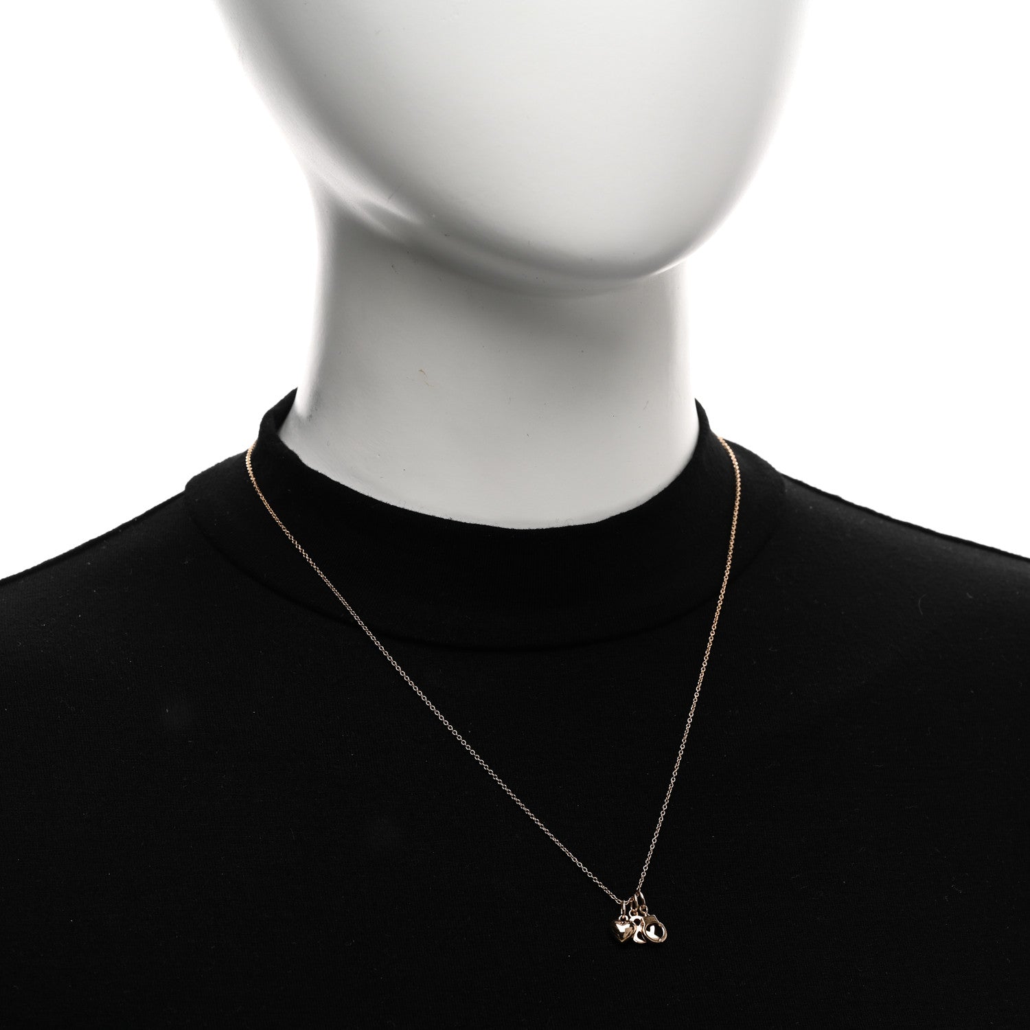 Tiffany 18K Rose Gold Naughty and Nice Pendant Necklace 2 of 4