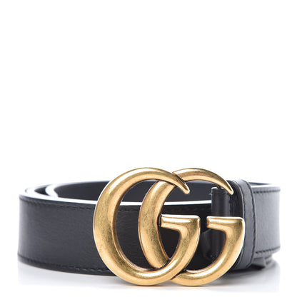 Gucci Calfskin Double G 30mm Belt 85 34 Black 1 of 8