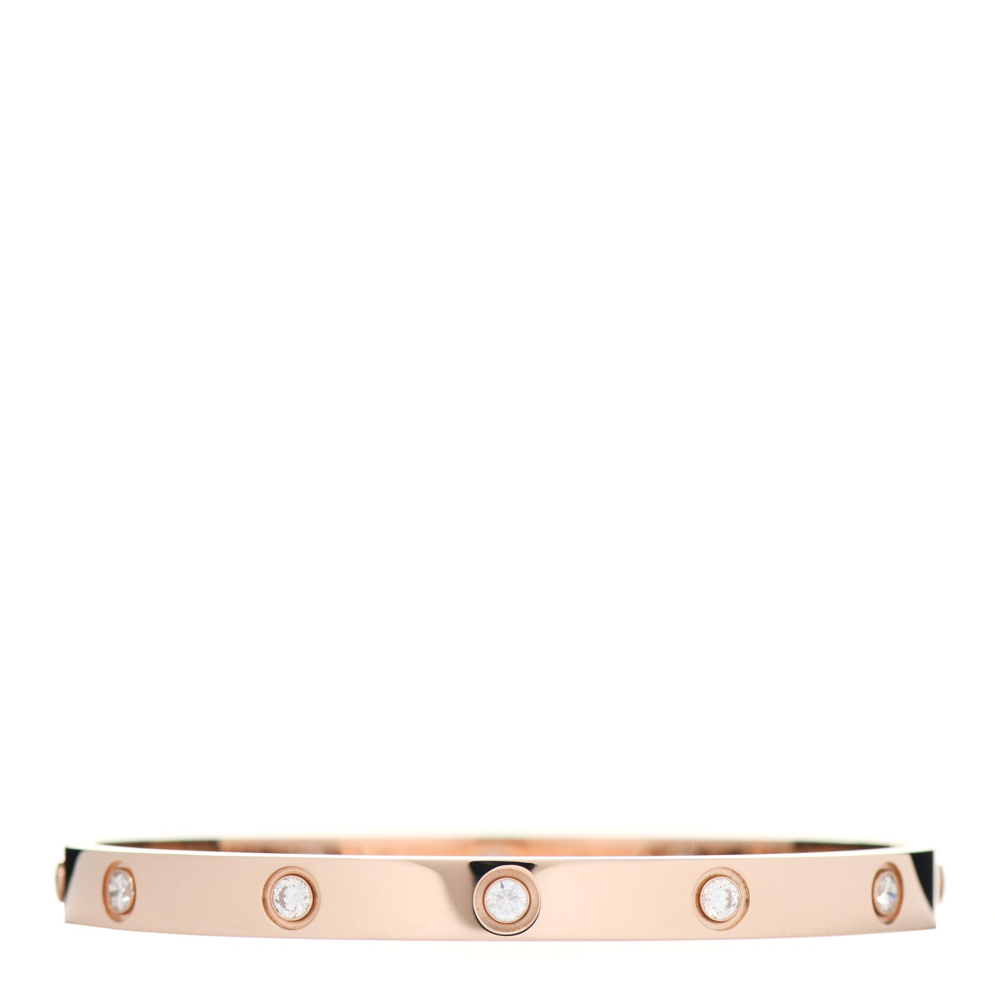 18K Pink Gold 10 Diamond LOVE Bracelet 18