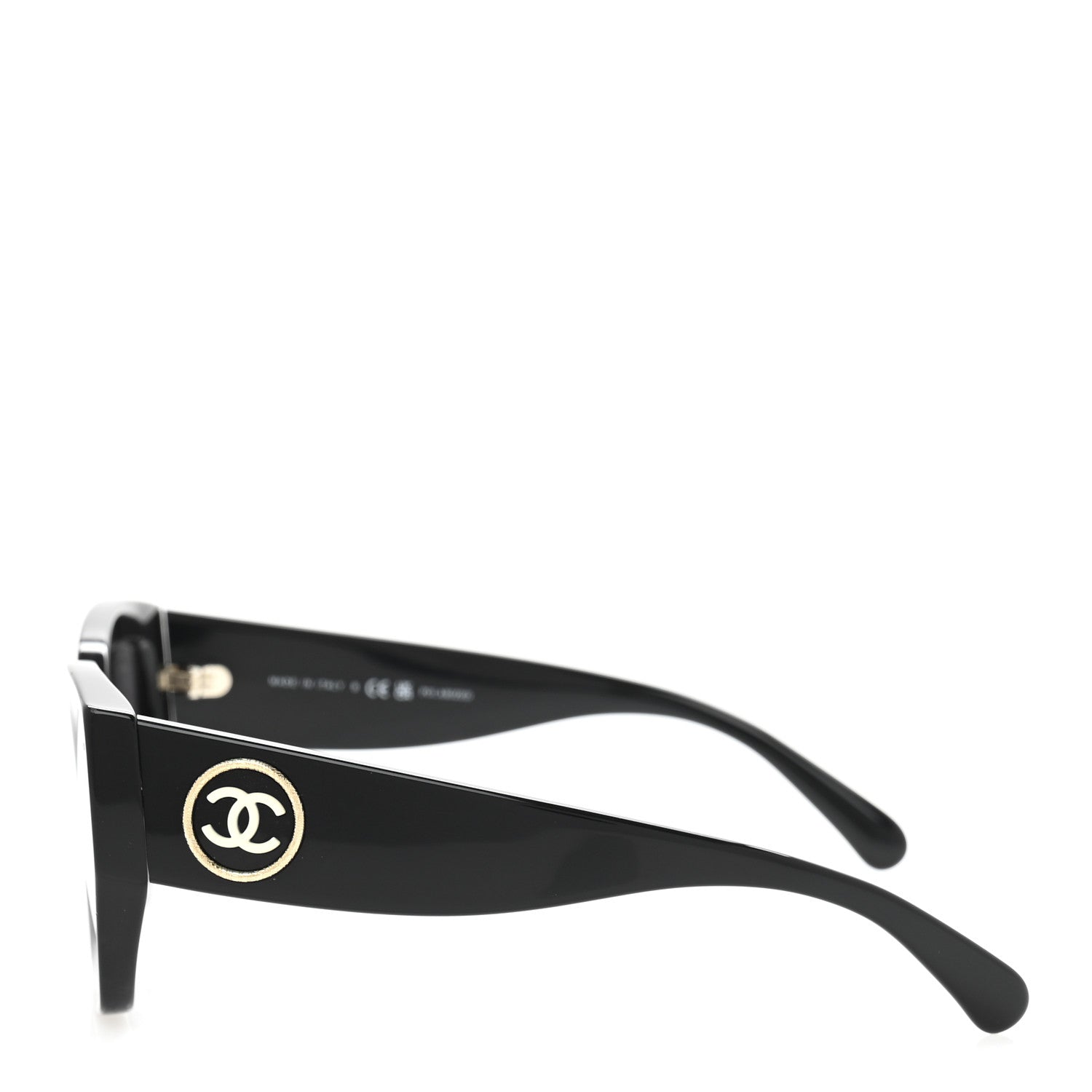 Chanel Acetate Polarized Square Sunglasses 5506 Black 3 of 8