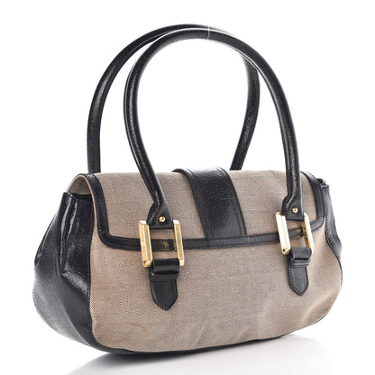 Fendi Zucca Shadow Shoulder Bag Black 3 of 9