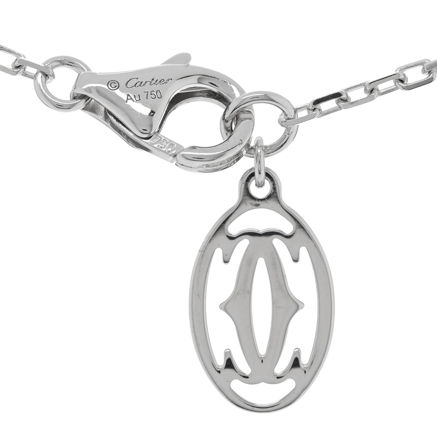 18K White Gold Diamond SM D'Amour Pendant Necklace