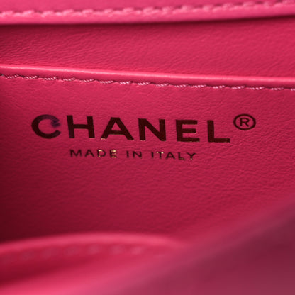 Chanel Goatskin Quilted Mini Square Flap Pink 6 of 12