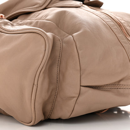 Alexander Wang Lambskin Mini Marti Backpack Latte Rose Gold Hardware 8 of 14