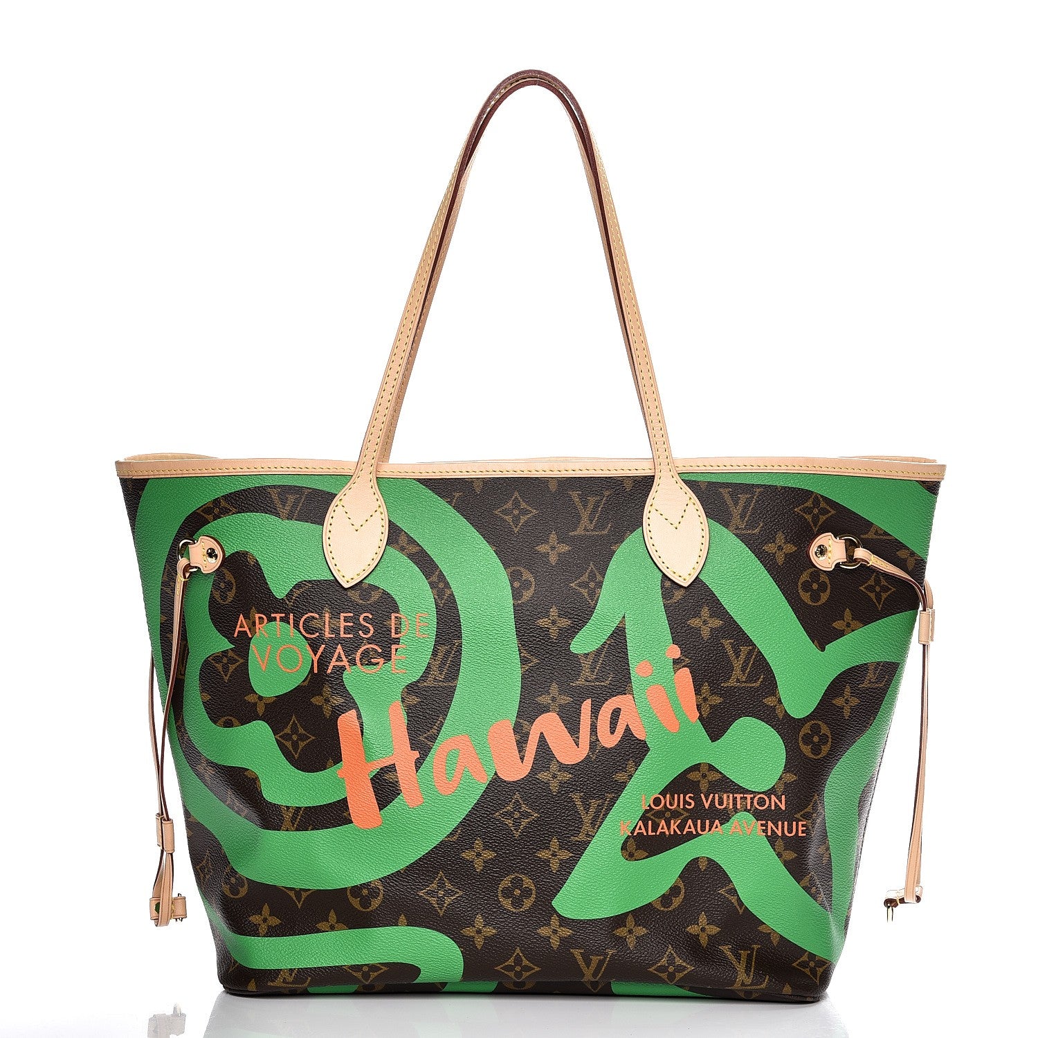 Louis Vuitton Monogram Tahitienne Hawaii Neverfull MM 3 of 9