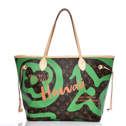 Louis Vuitton Monogram Tahitienne Hawaii Neverfull MM 3 of 9