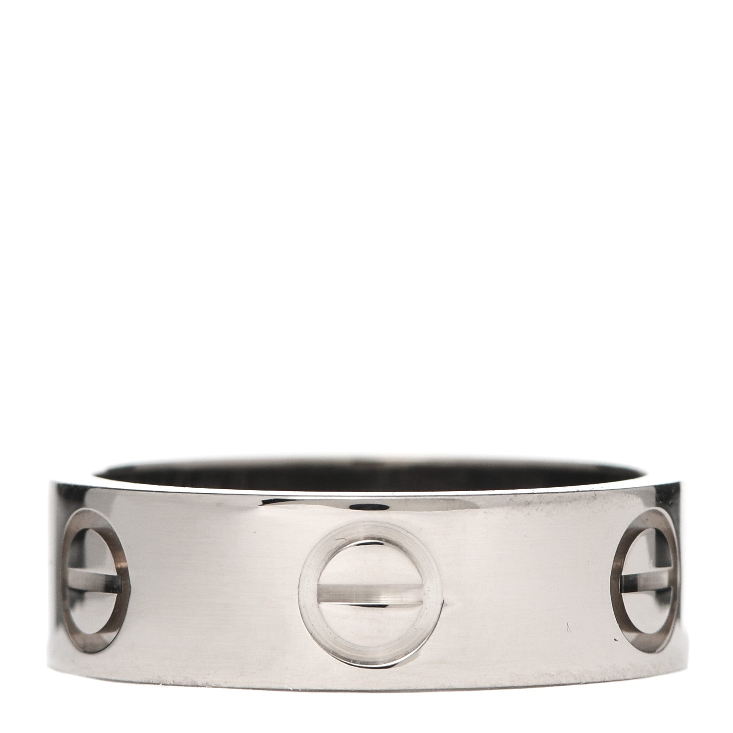 Cartier 18K White Gold 5.5mm LOVE Ring 49 5 1 of 5