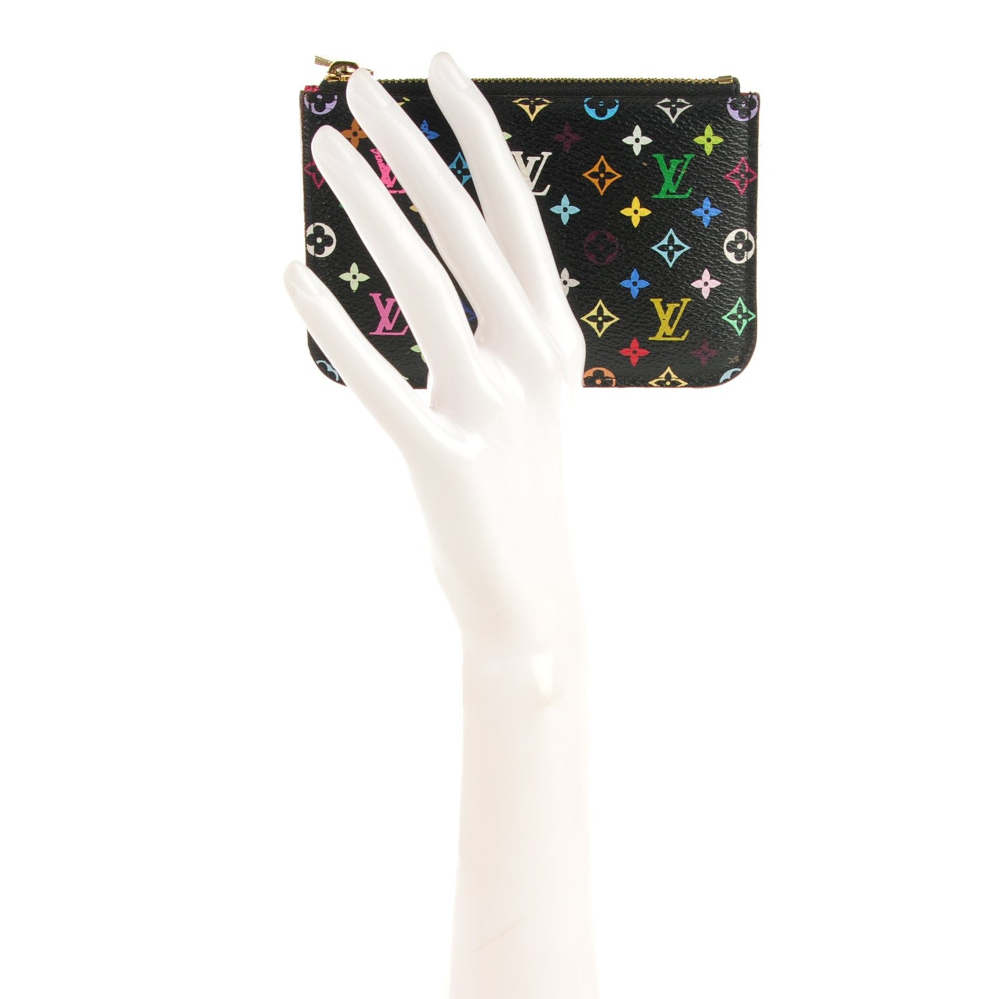 Monogram Multicolor Key Pouch Black Grenade