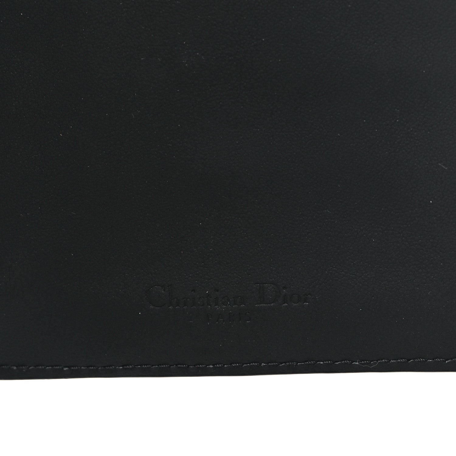 Christian Dior Ultra Matte Calfskin Cannage Lady Dior Zip Wallet With Strap Black 6 of 11