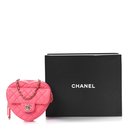 Chanel Lambskin Quilted CC In Love Heart Bag Pink 9 of 9