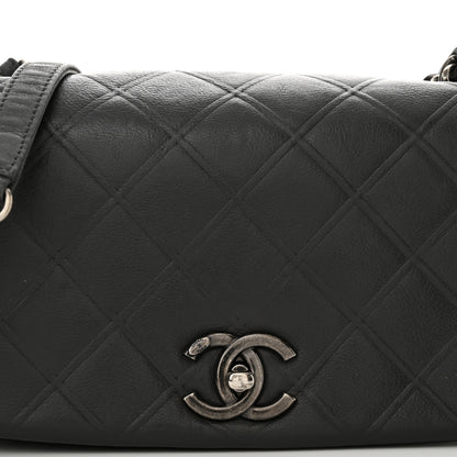 Chanel Calfskin Diamond Embossed New Chic Flap Grey 7 of 11