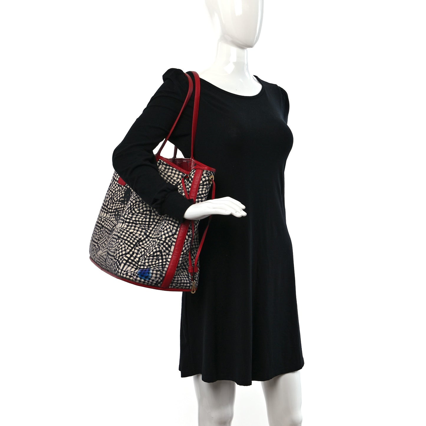 Visetos Large Liz Reversible Shopper Tote Ruby Red