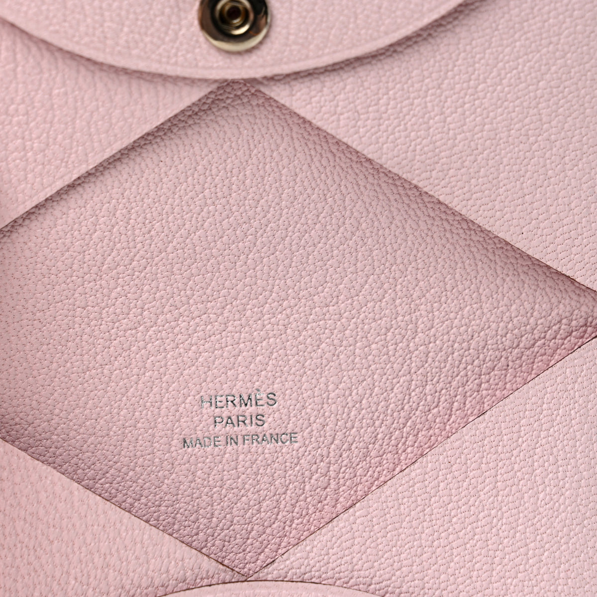 Hermes Chevre Mysore Calvi Card Case Rose Darling 6 of 10