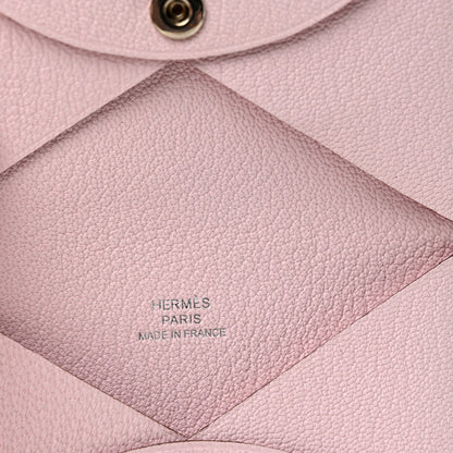 Hermes Chevre Mysore Calvi Card Case Rose Darling 6 of 10