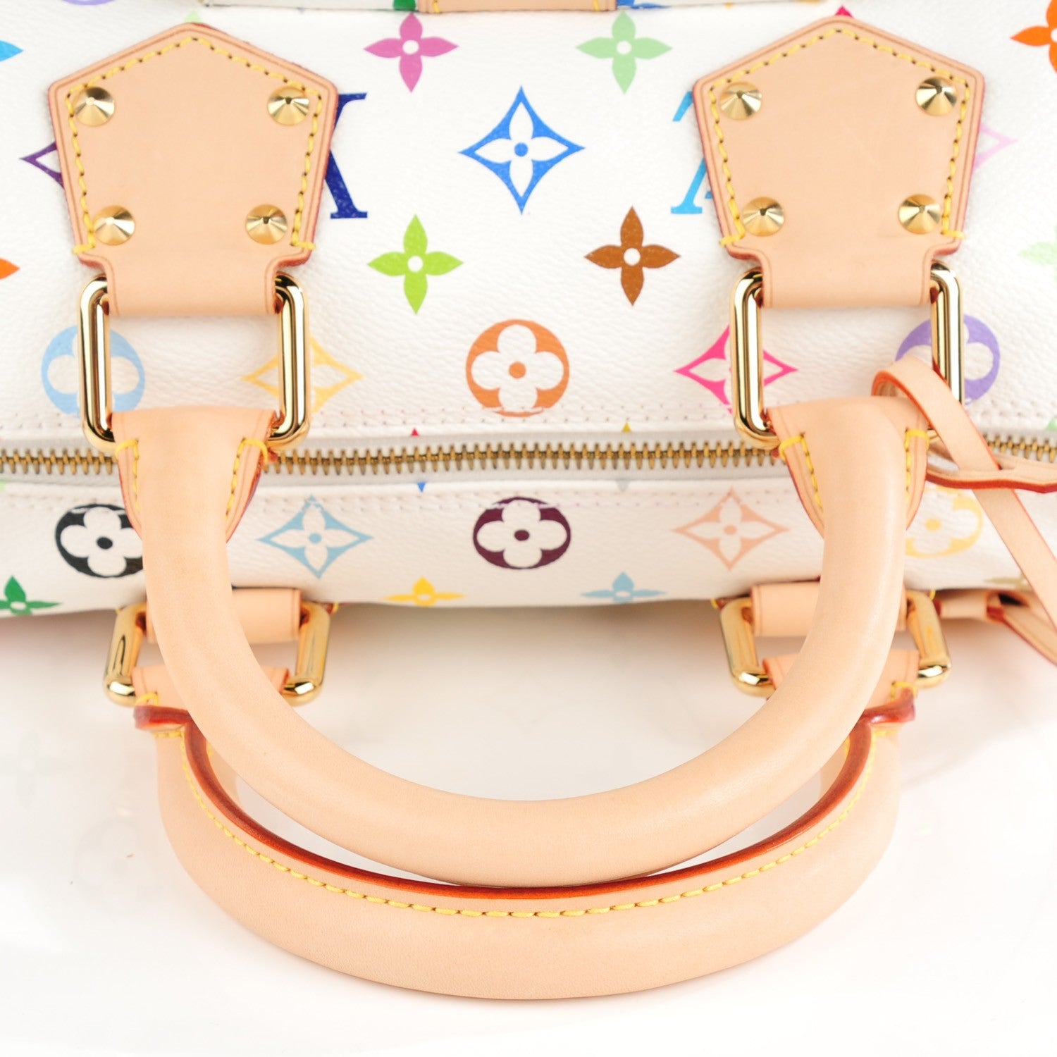 Louis Vuitton Monogram Multicolor Speedy 30 White 4 of 8