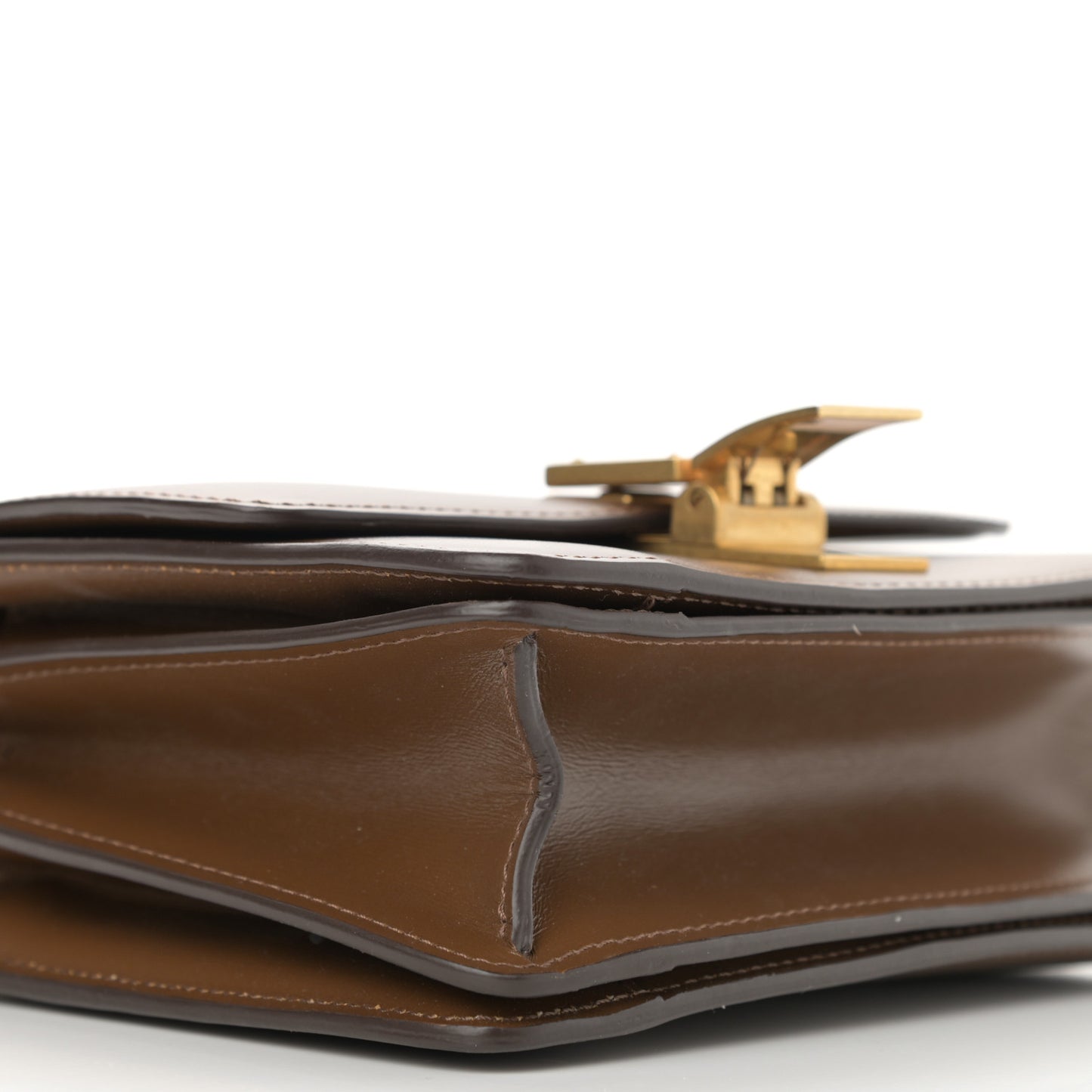 Box Calfskin Small Classic Box Flap Bag Camel