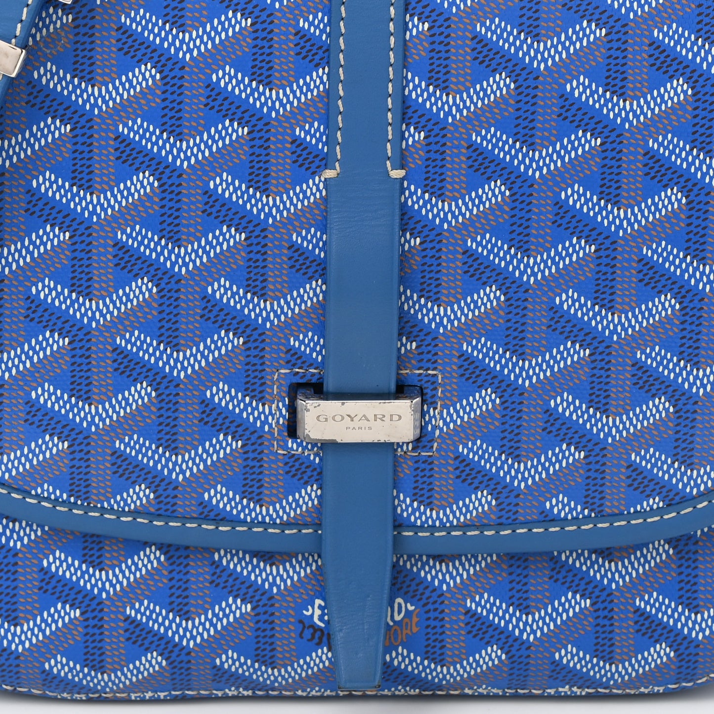 Goyardine Belvedere II PM Messenger Bag Sky Blue