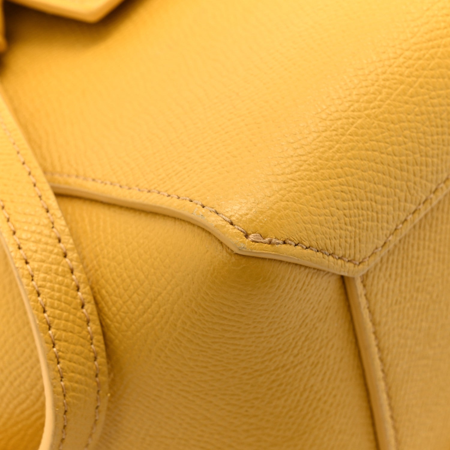 Celine Grained Calfskin Nano Belt Bag Sunflower 11 of 13