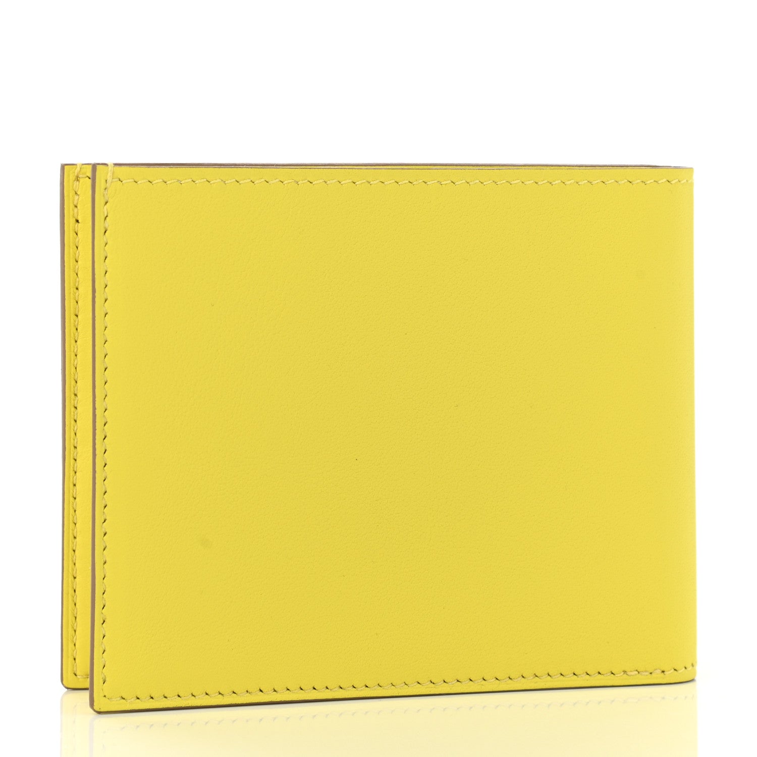 Hermes Swift Citizen Twill Compact Wallet Lime 3 of 8