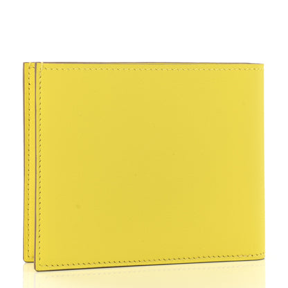 Hermes Swift Citizen Twill Compact Wallet Lime 3 of 8