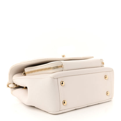 Chanel Caviar Quilted Medium Business Affinity Flap White 4 of 12