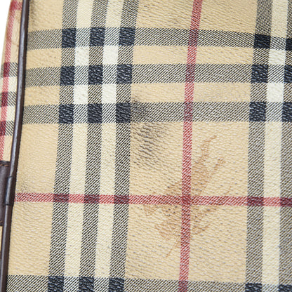 Burberry Haymarket Check Duffle Bag Brown 10 of 17
