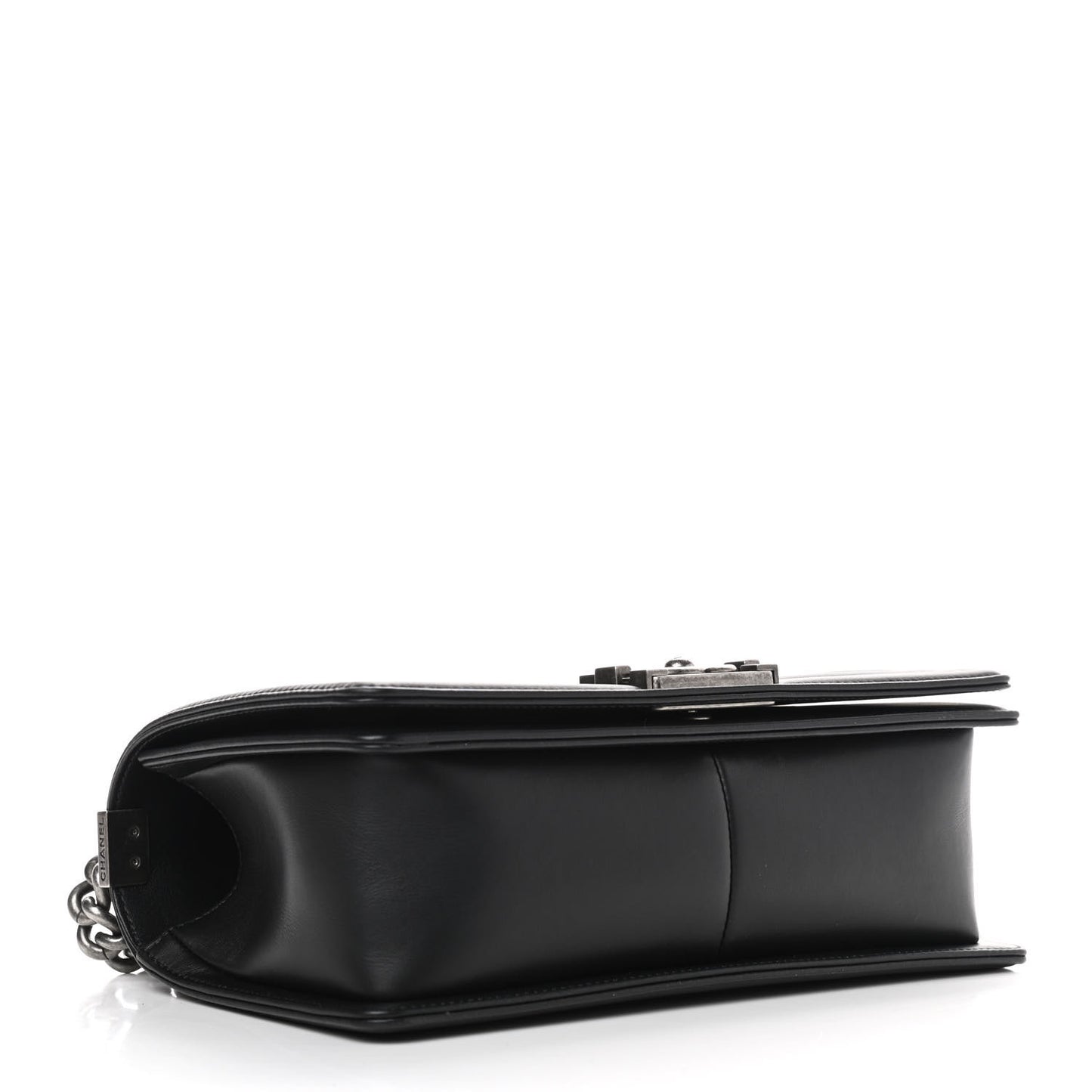 Lambskin Quilted Medium Boy Flap Black