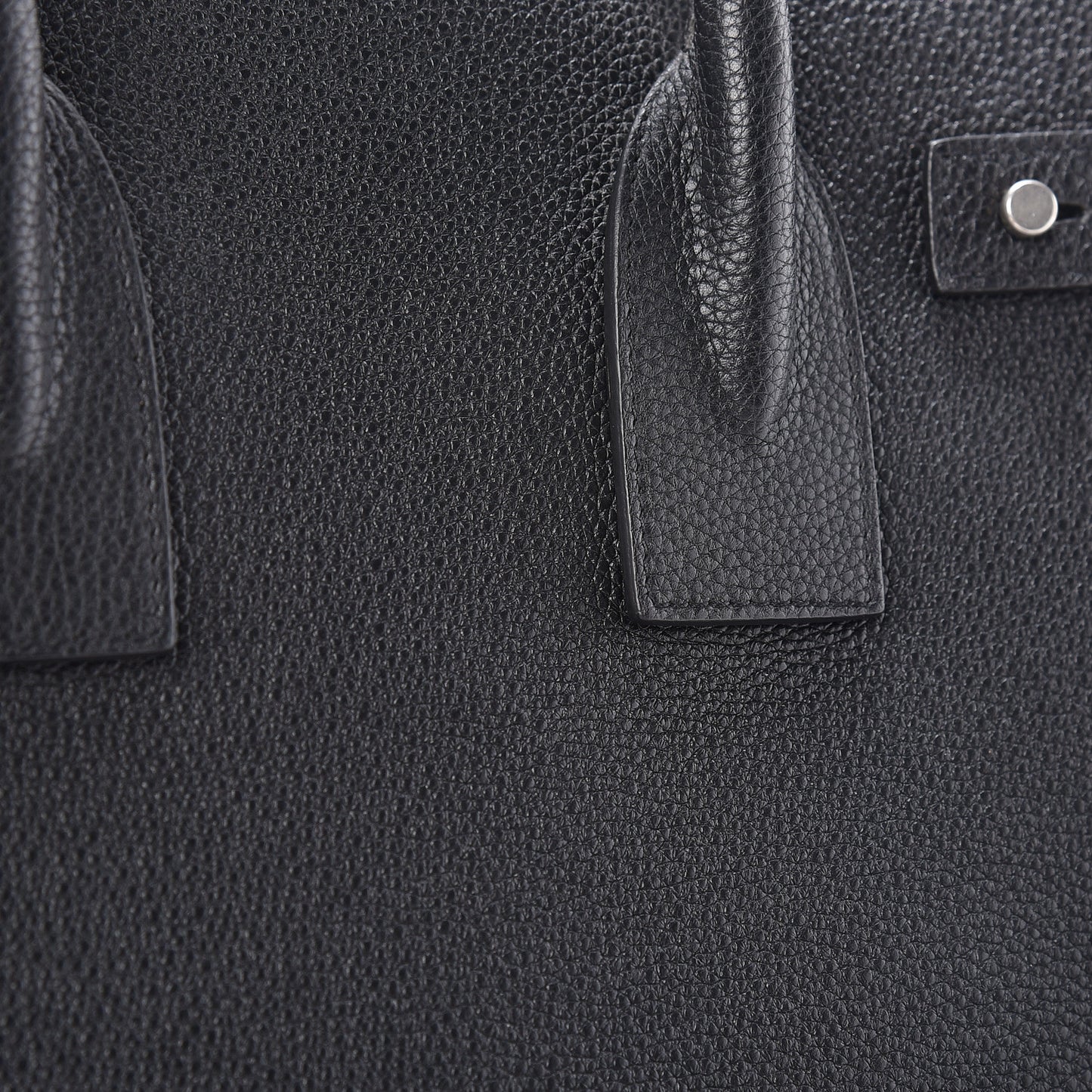 Grained Calfskin Small Supple Sac De Jour Black