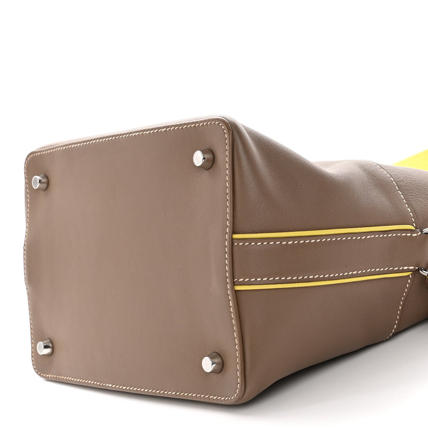 Hermes Swift Verso Toolbox 20 Etoupe Lime 10 of 10